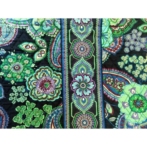 2009 Vera Bradley Blue Rhapsody XL Clutch Handbag (AS IS) - Picture 7 of 16